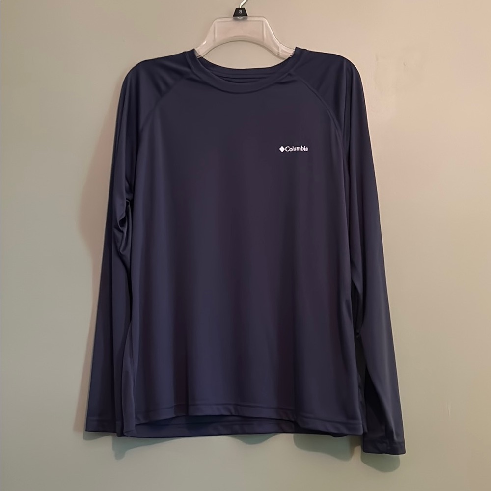 Columbia Navy Omni Shade Long Sleeve Shirt XL